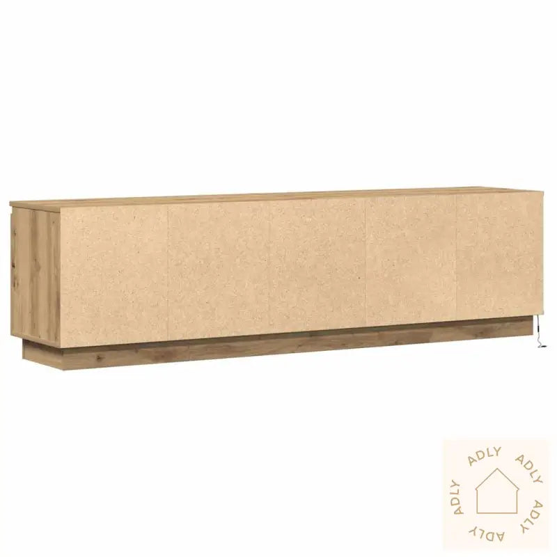 Tv Skap Med Led Artisan Eik 180X38X49 Cm Konstruert Tre