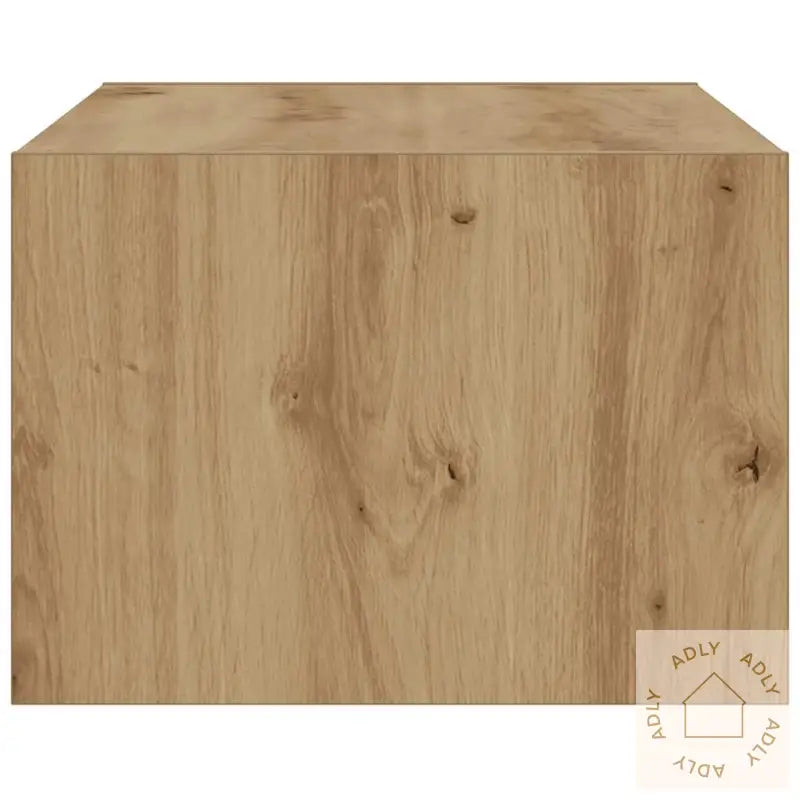 Tv-Benk Med Led-Lys Artisan Eik 75X35,5X25 Cm