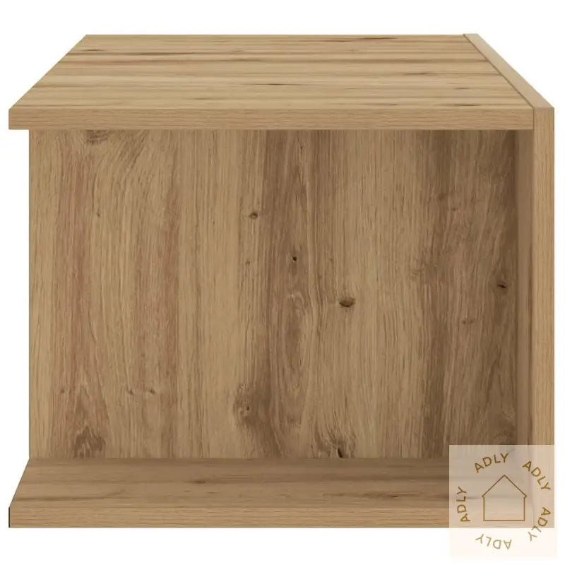 Tv-Benk Med Led-Lys Artisan Eik 90X39X30 Cm Konstruert Tre