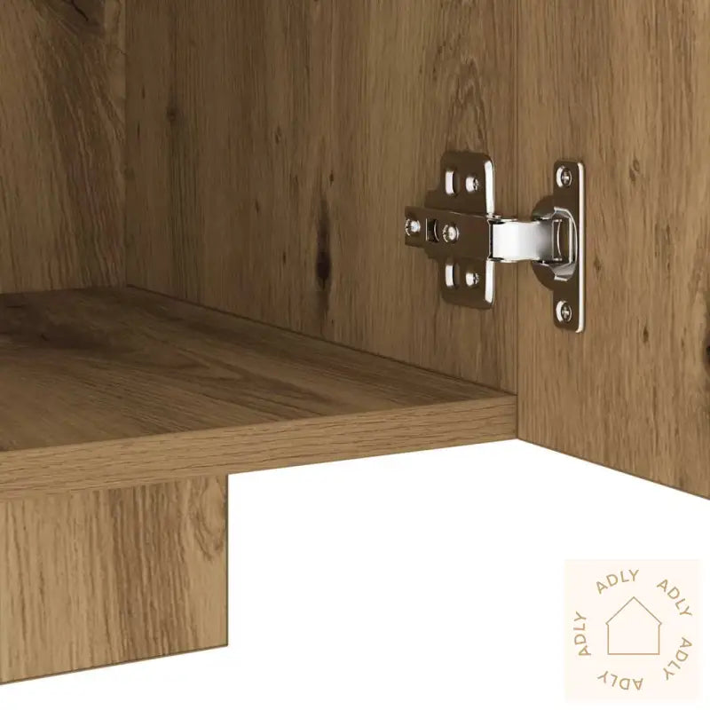 Tv-Benk Med Led-Lys Artisan Eik 160X35X40 Cm Konstruert Tre