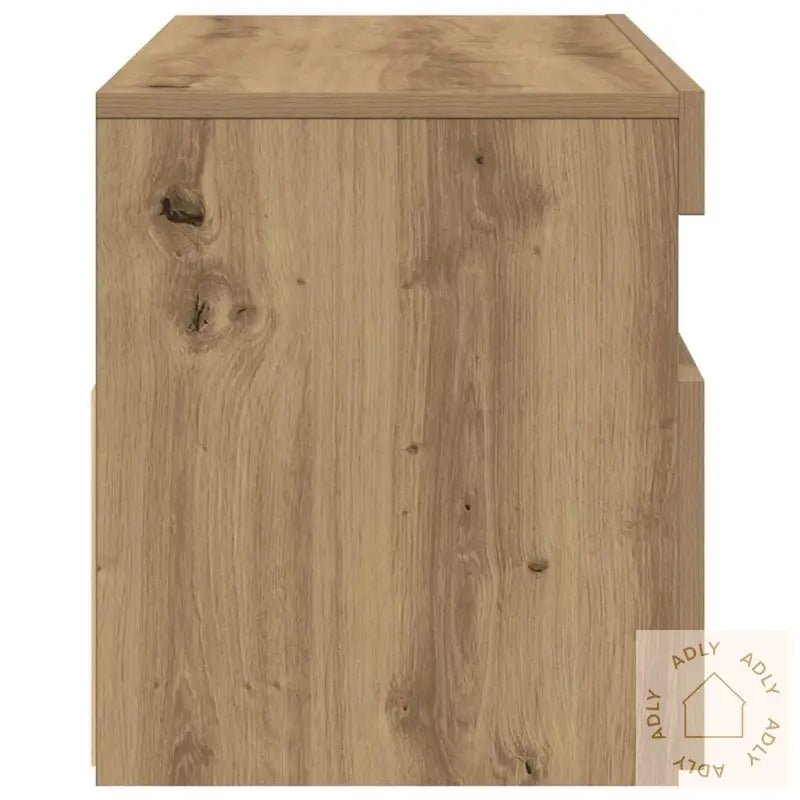 Tv-Benk Med Led-Lys Artisan Eik 90X35X40 Cm Konstruert Tre