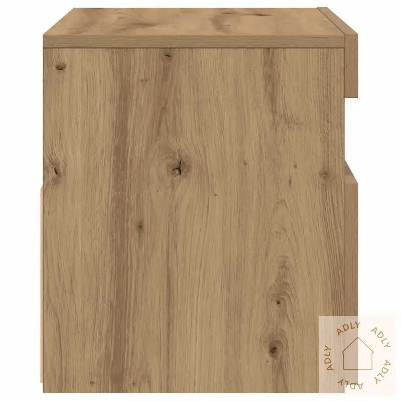 Tv-Benk Med Led-Lys 2 Stk Artisan Eik Konstruert Tre