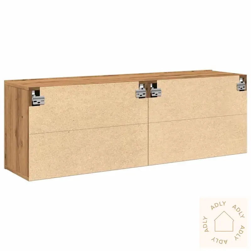 Veggmonterte Tv-Benker 2 Stk Artisan Eik 60X30X41 Cm
