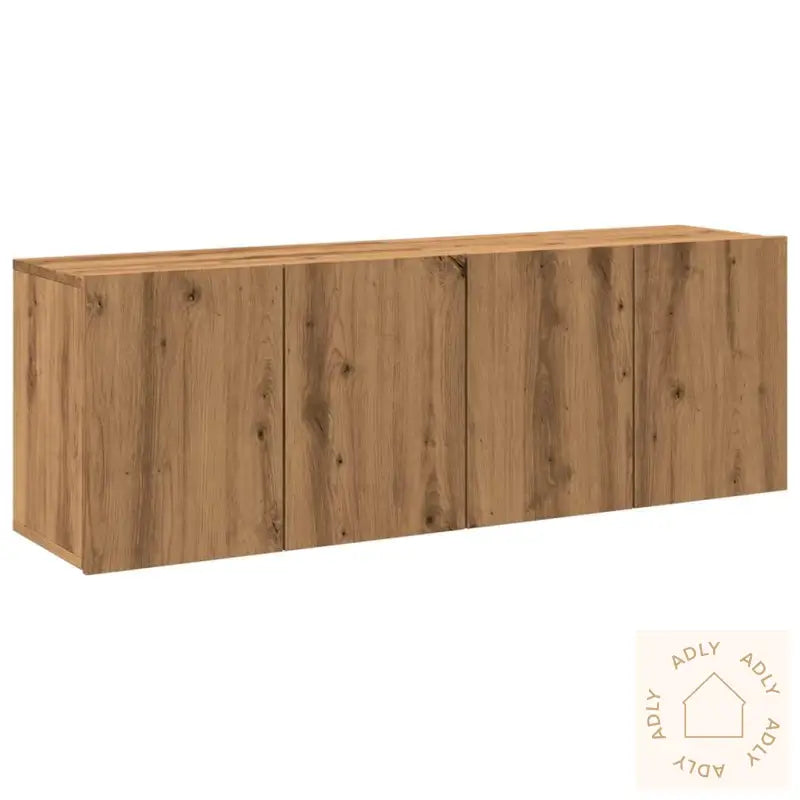 Veggmonterte Tv-Benker 2 Stk Artisan Eik 60X30X41 Cm