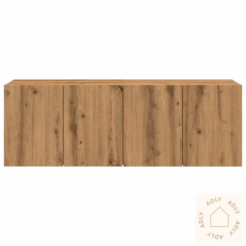 Veggmonterte Tv-Benker 2 Stk Artisan Eik 60X30X41 Cm