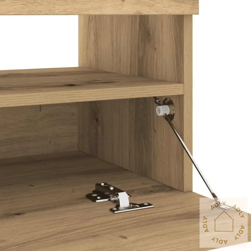 Tv-Benk Med Led-Lys Artisan Eik 100X35X40 Cm Konstruert Tre