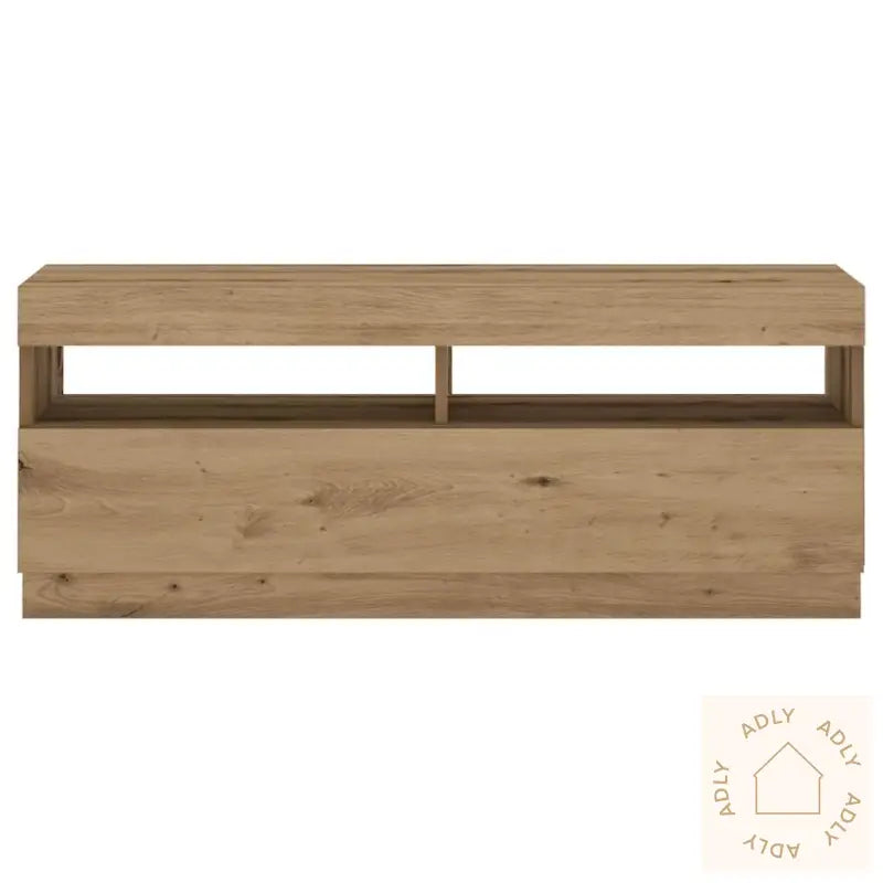 Tv-Benk Med Led-Lys Artisan Eik 100X35X40 Cm Konstruert Tre