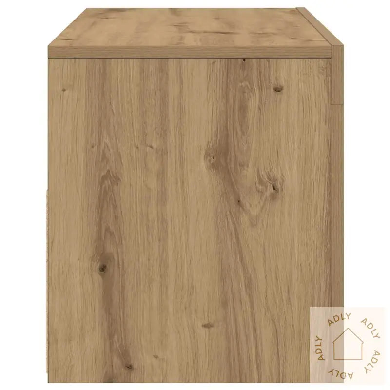 Tv-Benk Med Led-Lys Artisan Eik 90X35X40 Cm Konstruert Tre