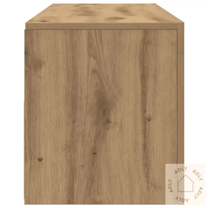 Tv-Benk Med Led-Lys Artisan Eik 120X35X40 Cm Konstruert Tre