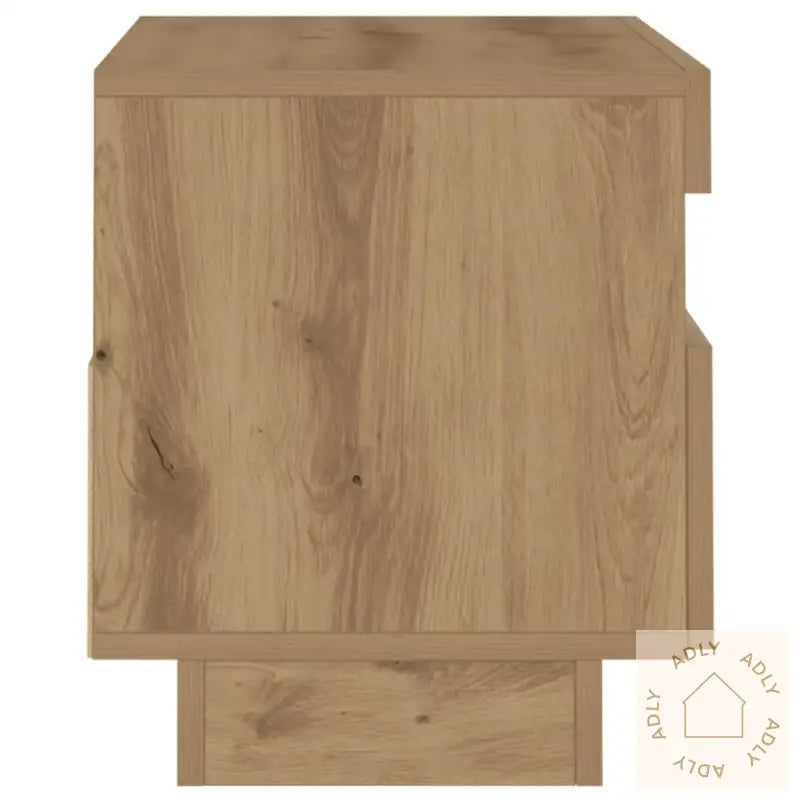 Tv-Benk Med Led-Lys Artisan Eik 80X35X40 Cm Konstruert Tre