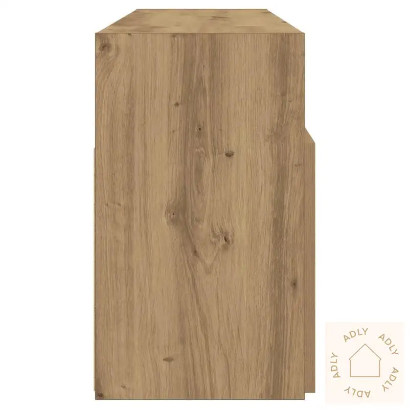 Tv-Benk Med Led-Lys Artisan Eik 120X30X50 Cm Konstruert Tre