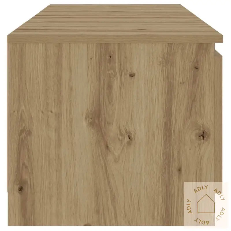 Tv-Benk Med Led-Lys Artisan Eik 140X40X36 Cm Konstruert Tre