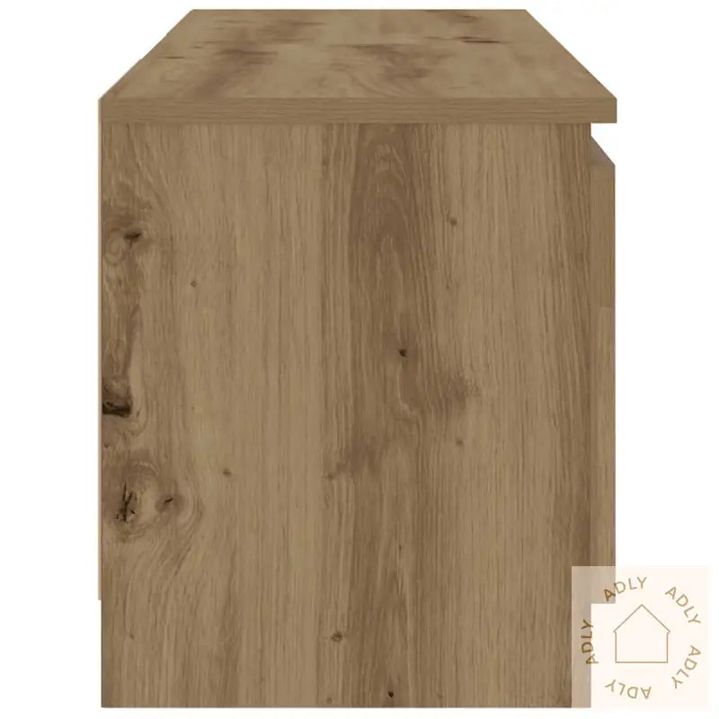 Tv-Benk Med Led-Lys Artisan Eik 120X30X36 Cm Konstruert Tre