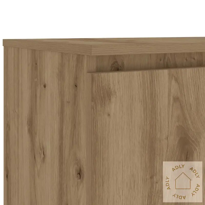 Tv-Benk Med Led-Lys Artisan Eik 140X40X36 Cm Konstruert Tre