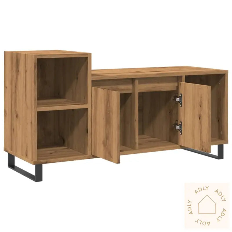 Tv-Benk Artisan Eik 100X35X55 Cm Konstruert Tre