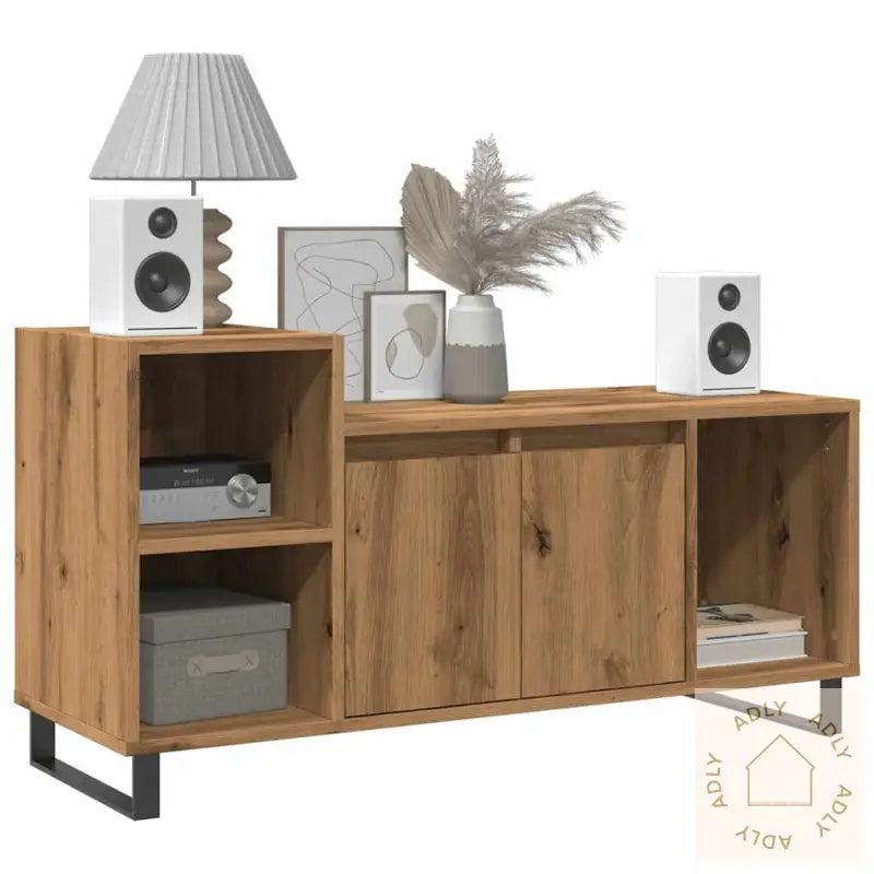 Tv-Benk Artisan Eik 100X35X55 Cm Konstruert Tre