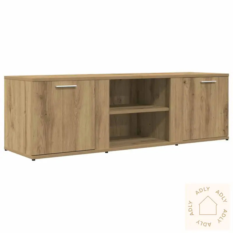 Tv-Benk Artisan Eik 120X34X37 Cm Konstruert Tre
