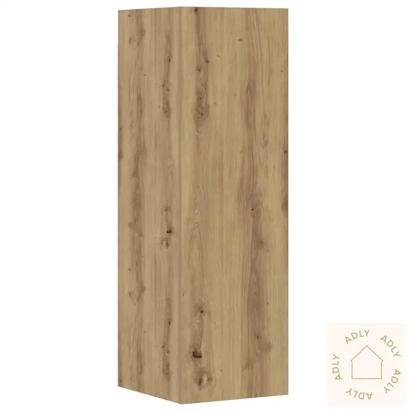 Tv-Skapsett 6 Deler Veggmontert Artisan Eik Konstruert Tre