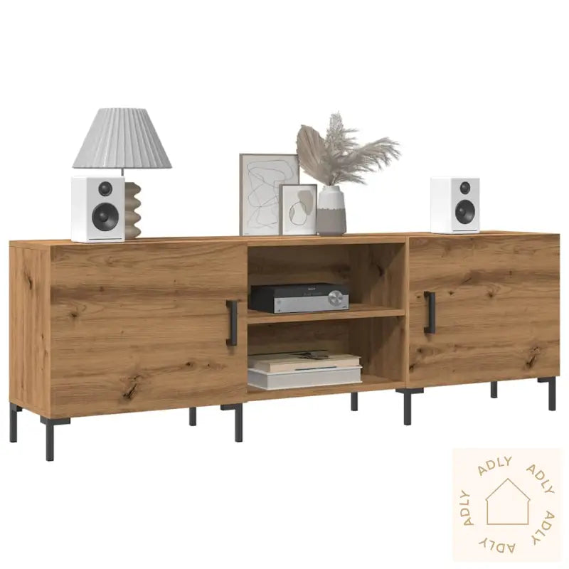 Tv-Benk Artisan Eik 150X30X50 Cm Konstruert Tre