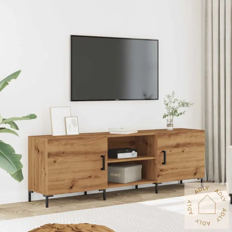 Tv-Benk Artisan Eik 150X30X50 Cm Konstruert Tre