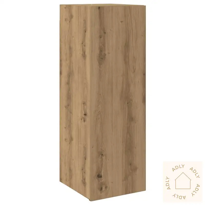 Tv-Skapsett 4 Deler Veggmontert Artisan Eik Konstruert Tre