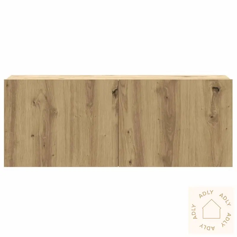 Tv-Skapsett 6 Deler Veggmontert Artisan Eik Konstruert Tre