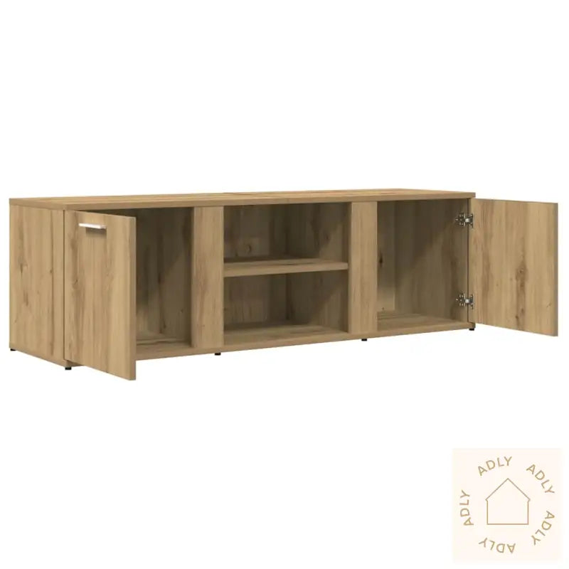 Tv-Benk Artisan Eik 120X34X37 Cm Konstruert Tre