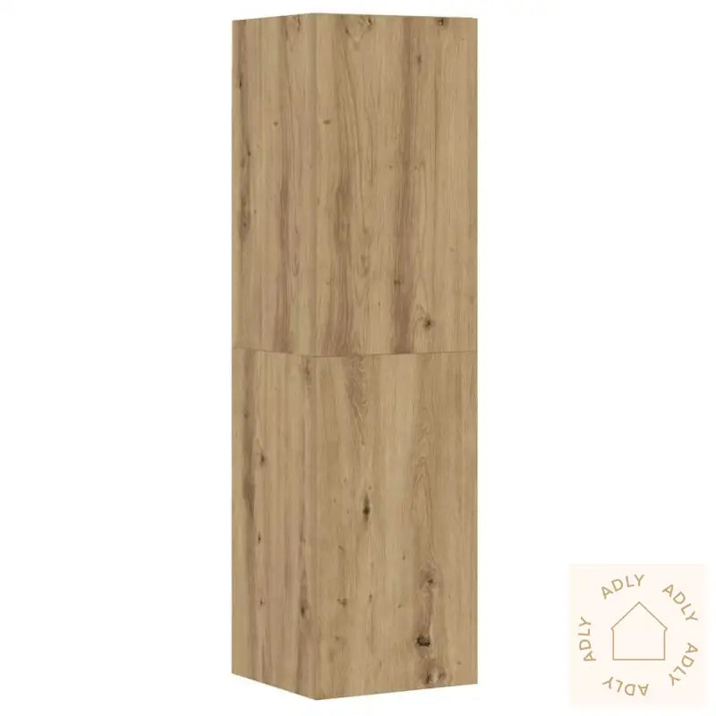 Tv-Skapsett 8 Deler Veggmontert Artisan Eik Konstruert Tre