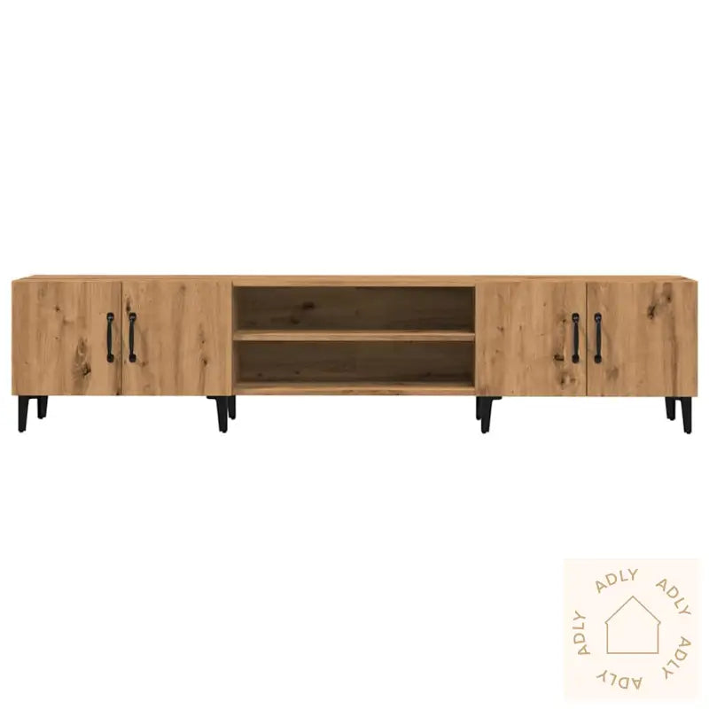 Tv-Benk Artisan Eik 180X31,5X40 Cm Konstruert Tre