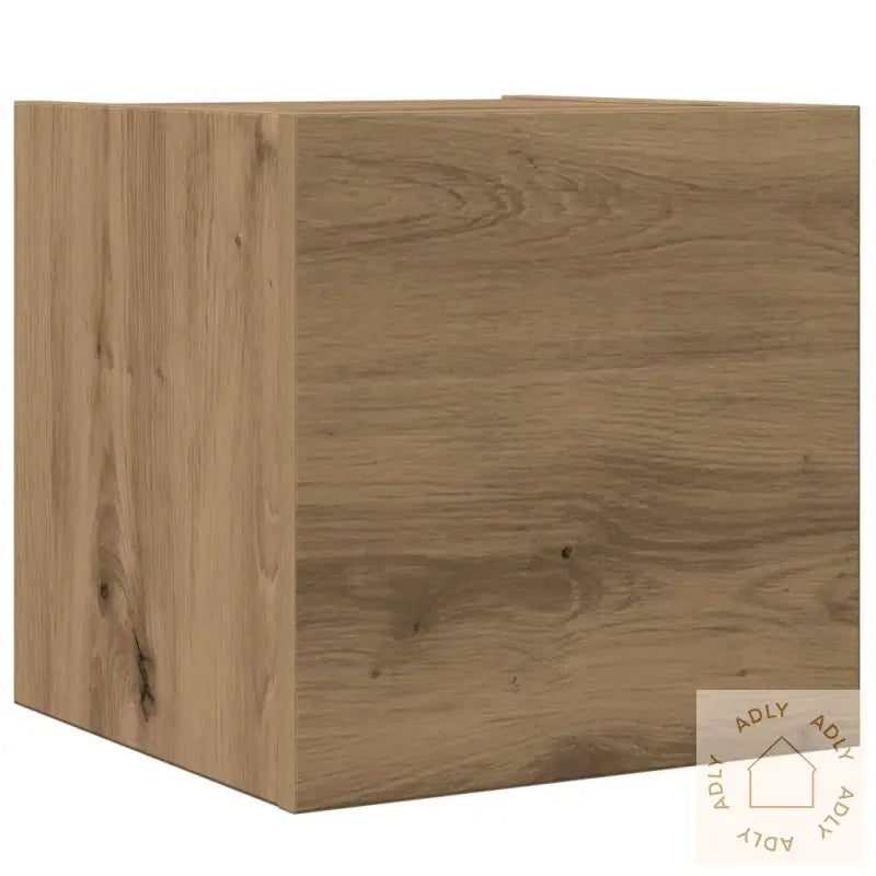 Tv-Skapsett 8 Deler Veggmontert Artisan Eik Konstruert Tre