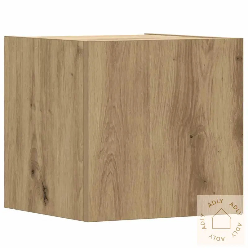 Tv-Skapsett 8 Deler Veggmontert Artisan Eik Konstruert Tre