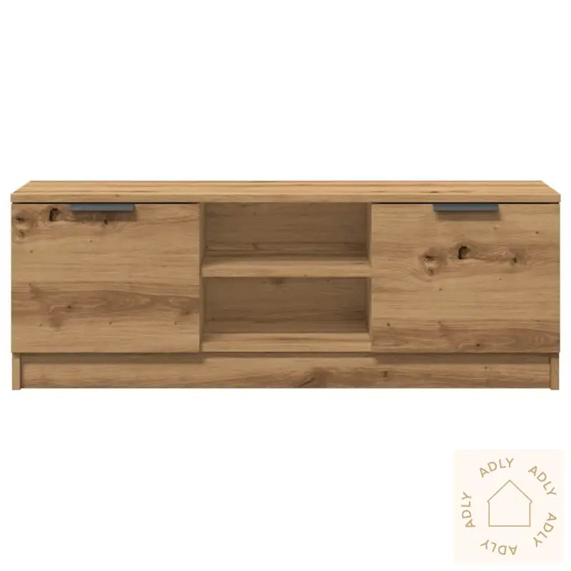Tv-Benk Artisan Eik 102X35X36,5 Cm Konstruert Tre