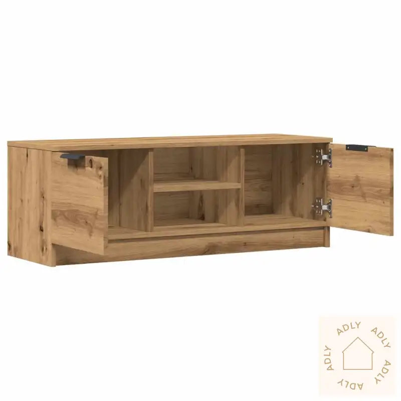 Tv-Benk Artisan Eik 102X35X36,5 Cm Konstruert Tre