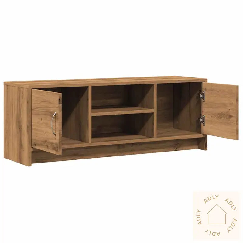 Tv-Benk Artisan Eik 102X30X37,5 Cm Konstruert Tre