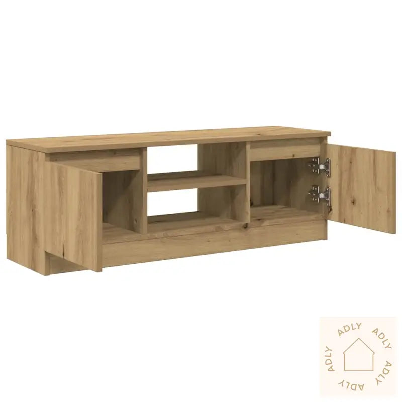 Tv-Benk Artisan Eik 102X30X36 Cm Konstruert Tre