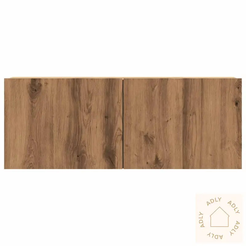 Vegghengt Tv-Benk Artisan Eik 80X30X30 Cm Konstruert Tre