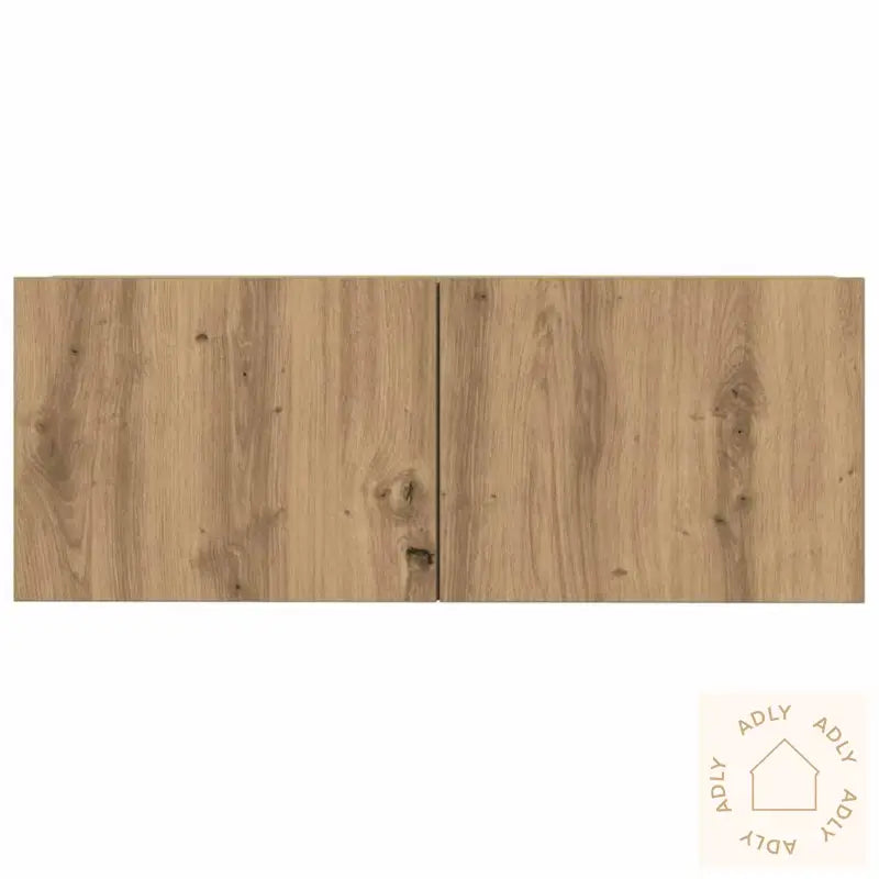 Tv-Skapsett 3 Deler Veggmontert Artisan Eik Konstruert Tre