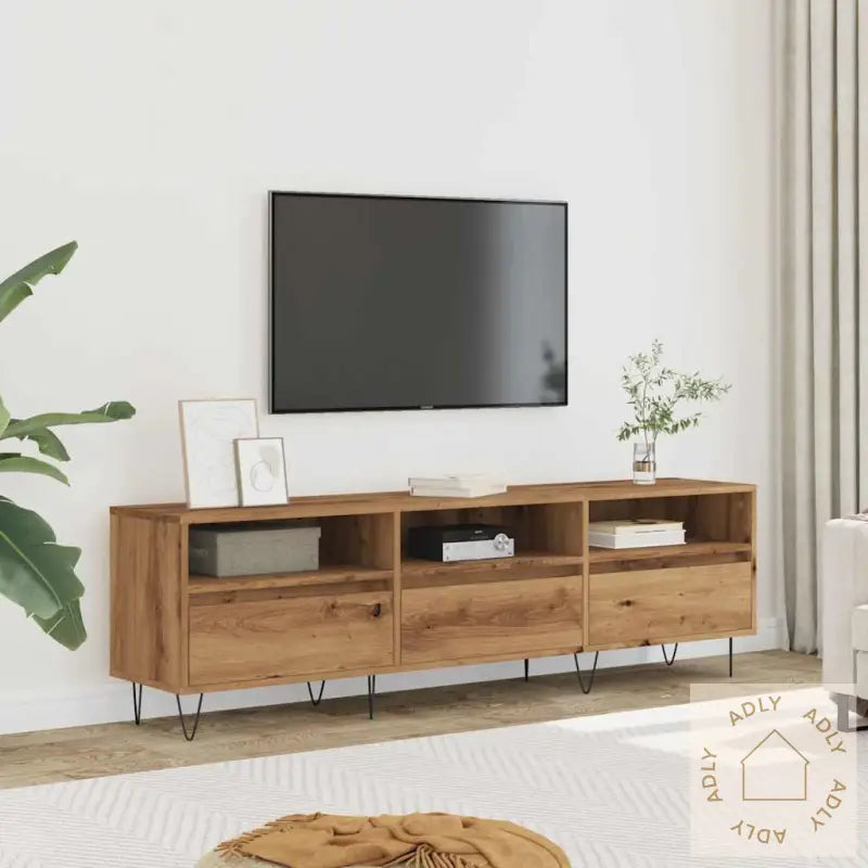 Tv-Benk Artisan Eik 150X30X44,5 Cm Konstruert Tre
