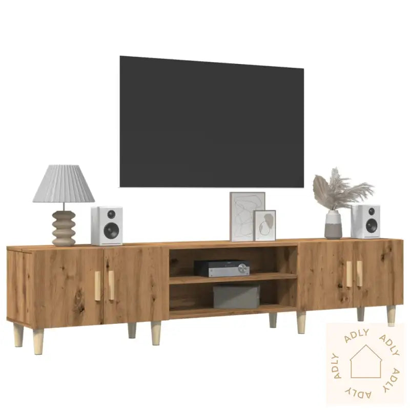 Tv-Benk Artisan Eik 180X31,5X40 Cm Konstruert Tre