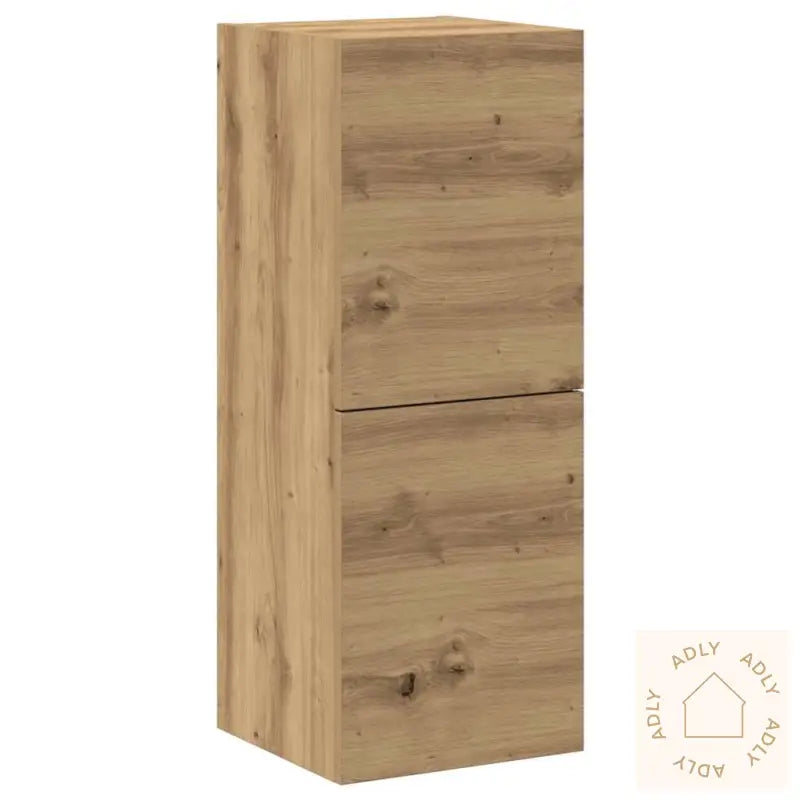 Tv-Skapsett 4 Deler Veggmontert Artisan Eik Konstruert Tre