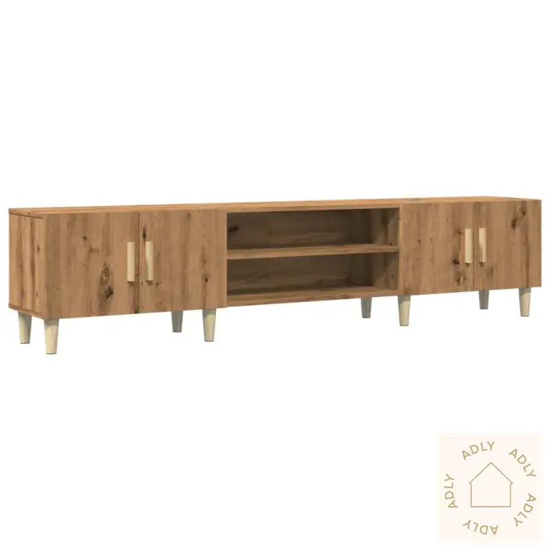 Tv-Benk Artisan Eik 180X31,5X40 Cm Konstruert Tre