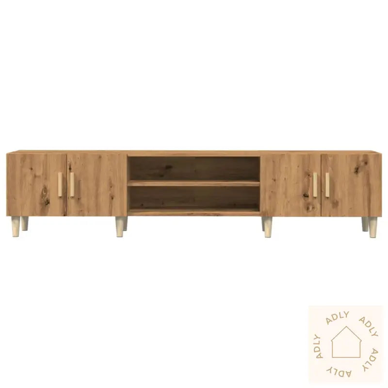 Tv-Benk Artisan Eik 180X31,5X40 Cm Konstruert Tre