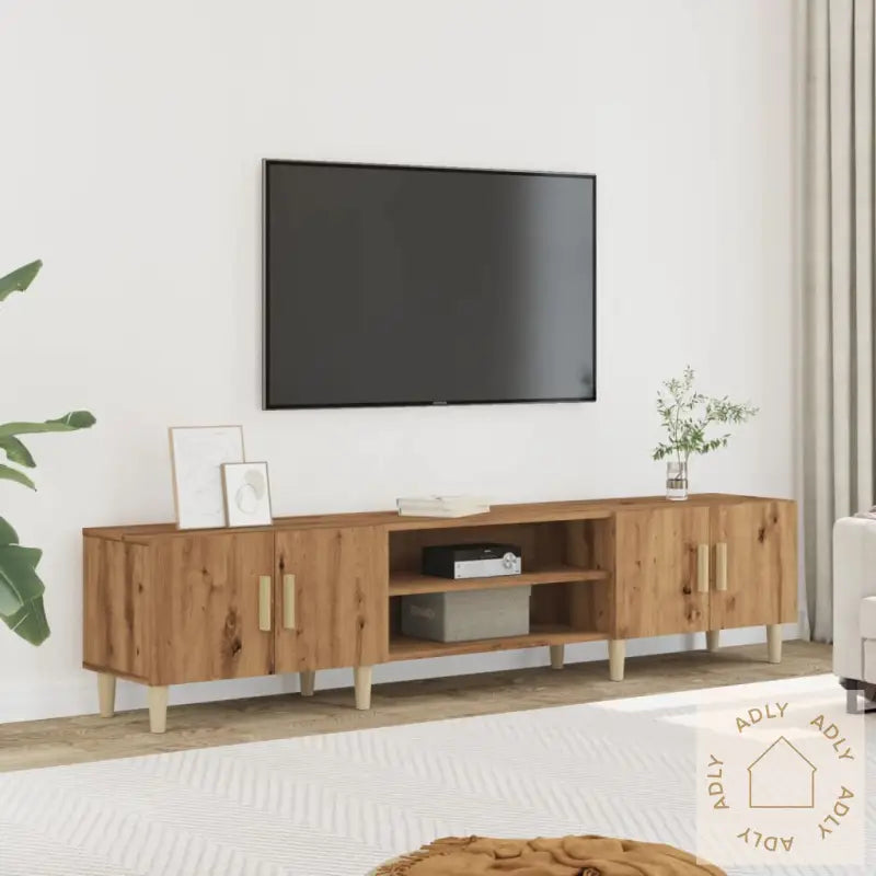 Tv-Benk Artisan Eik 180X31,5X40 Cm Konstruert Tre