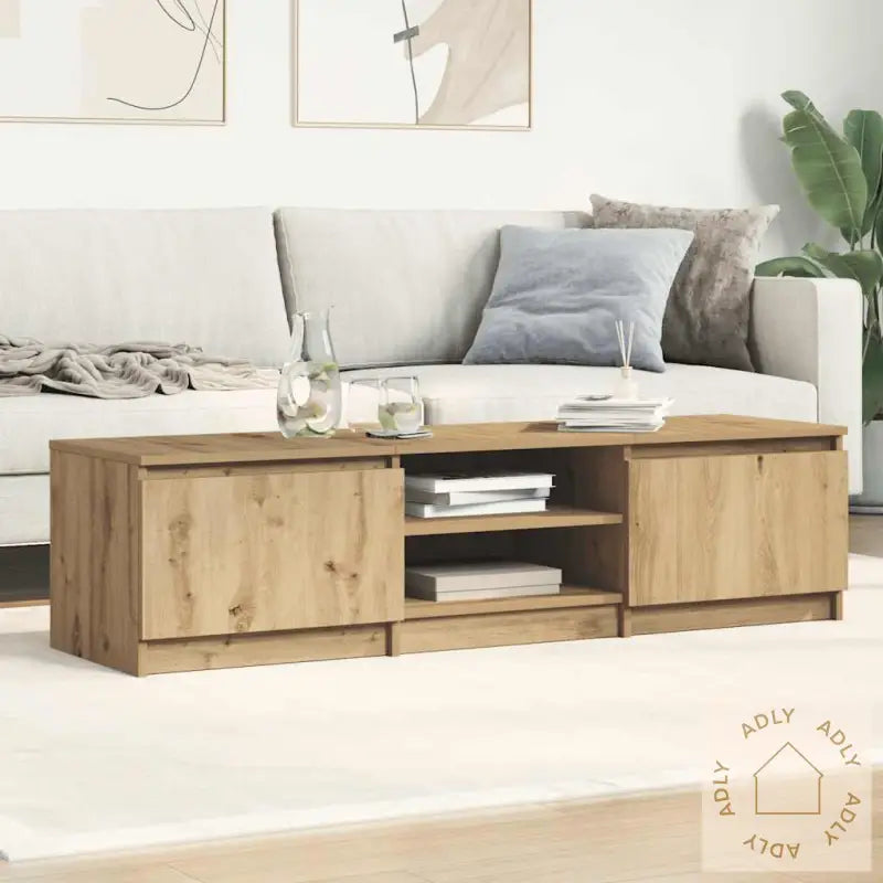 Tv-Benk Artisan Eik 140X40X36 Cm Konstruert Tre