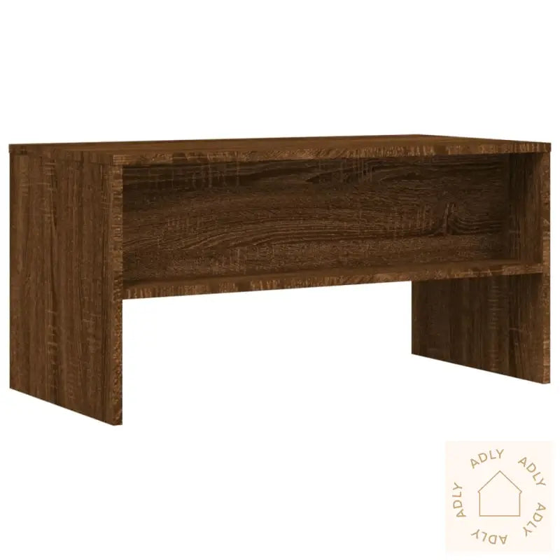 Tv-Benk Brun Eik 80X40X40 Cm Konstruert Tre