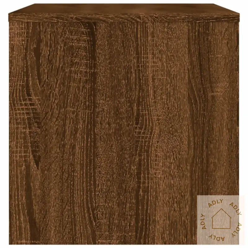 Tv-Benk Brun Eik 80X40X40 Cm Konstruert Tre