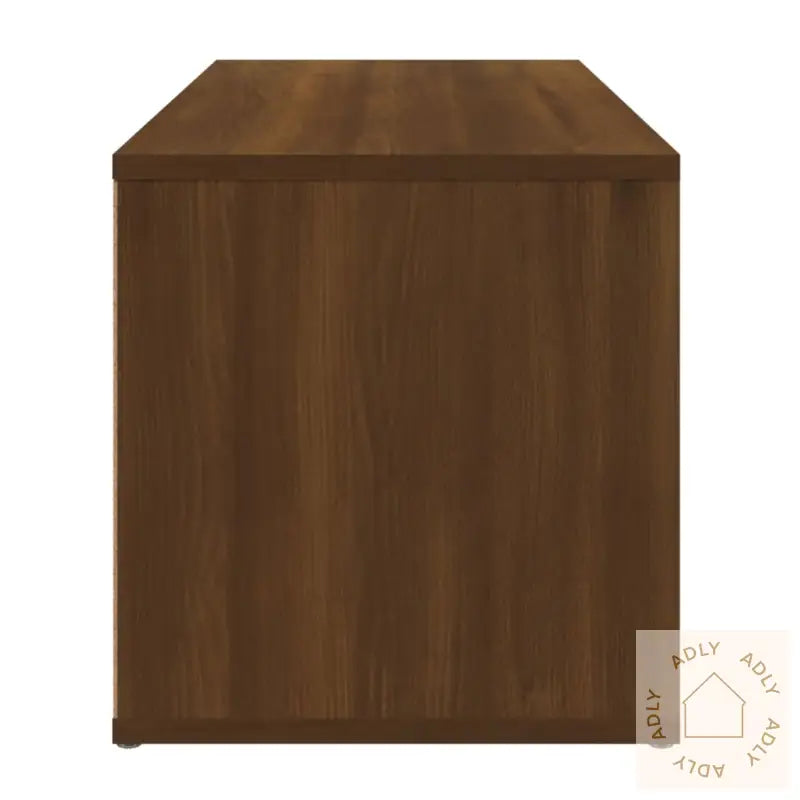 Tv-Benk Brun Eik 80X34X36 Cm Konstruert Tre