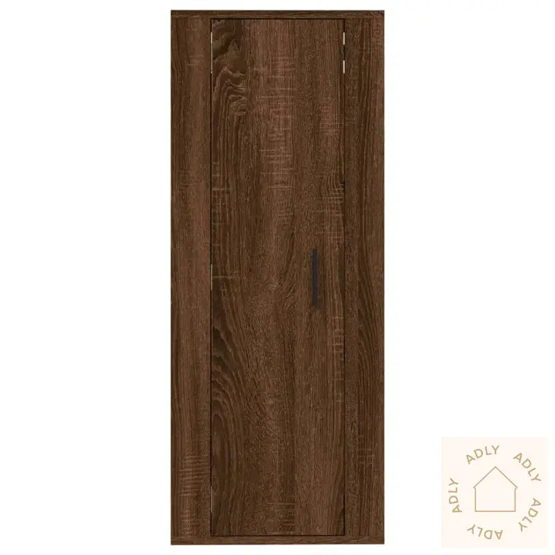 Vegghengt Tv-Benk Brun Eik 40X34,5X100 Cm