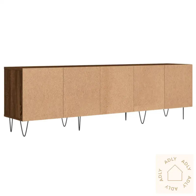 Tv-Benk Brun Eik 150X30X44,5 Cm Konstruert Tre