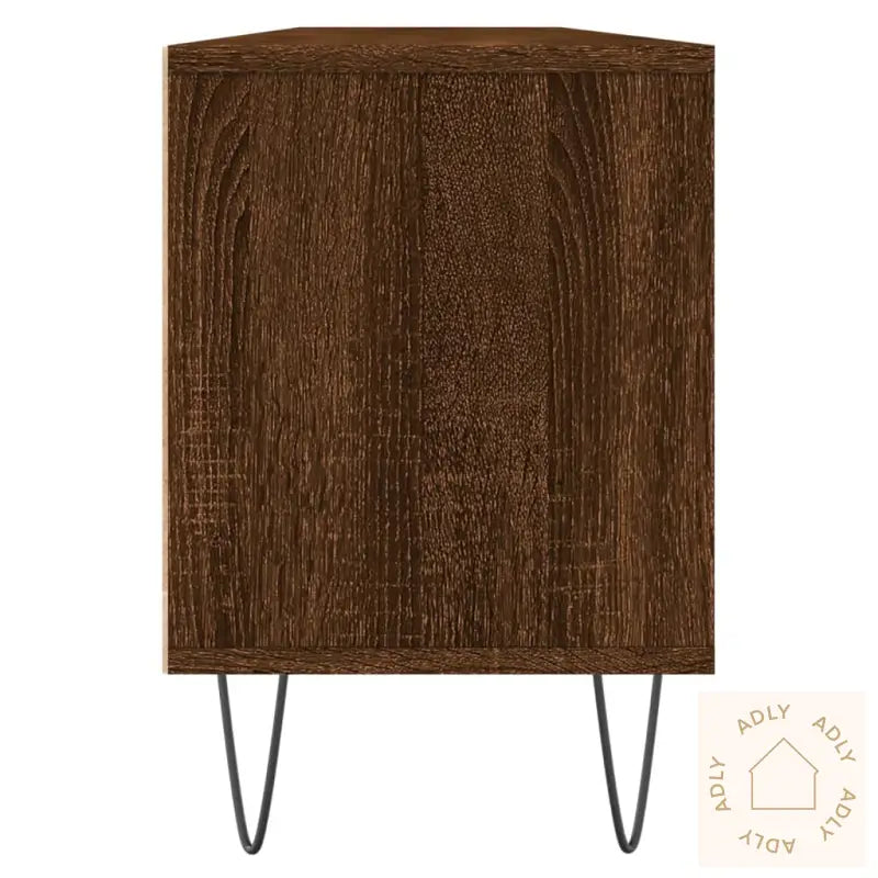 Tv-Benk Brun Eik 150X30X44,5 Cm Konstruert Tre